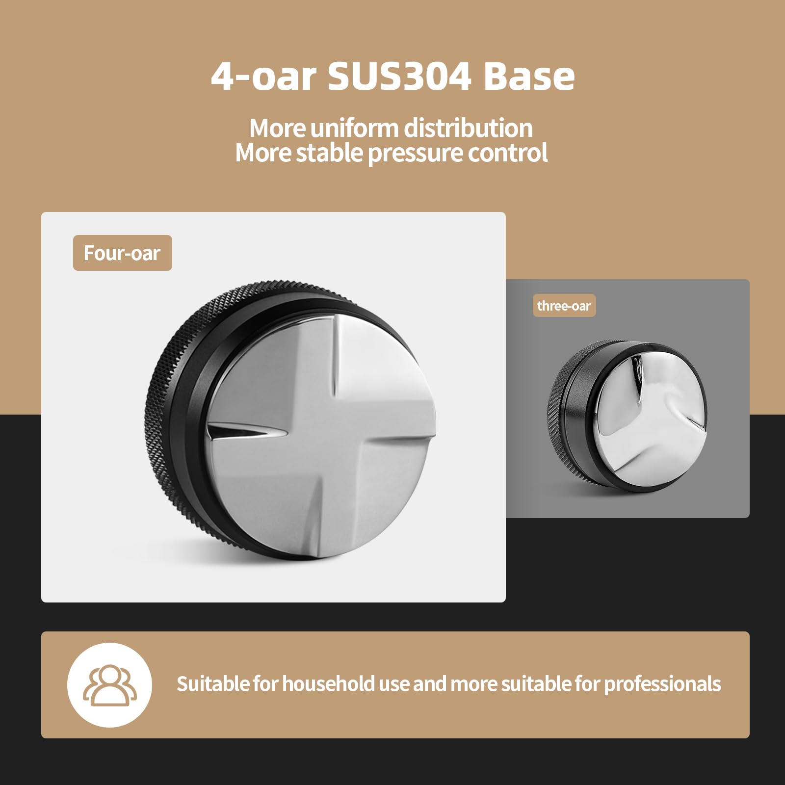CD Series 51mm Coffee Tamper & Distribution Tool - Image 3