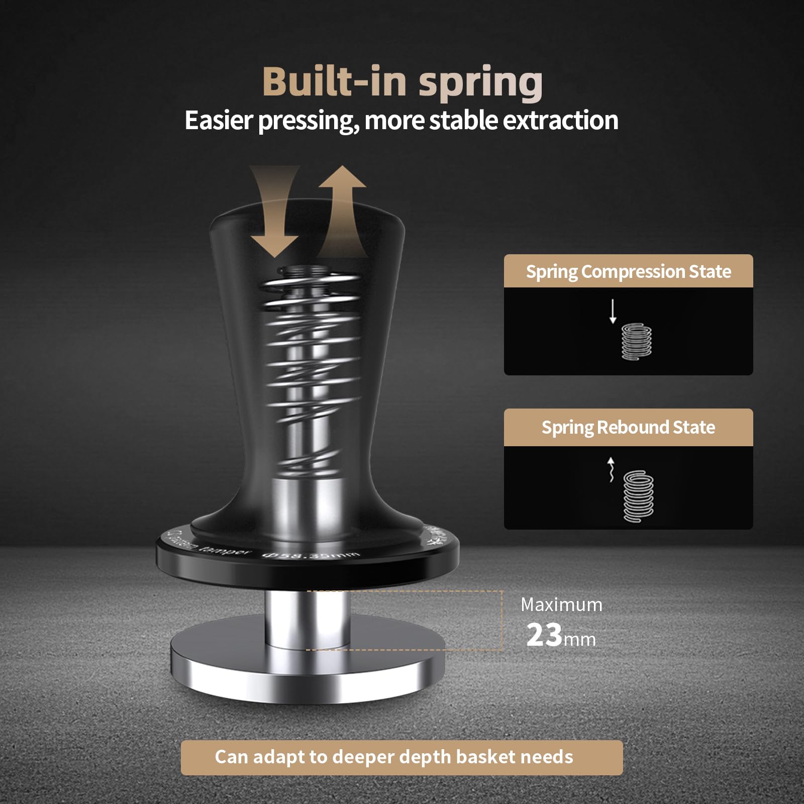 CD Series 51mm Coffee Tamper & Distribution Tool - Image 7