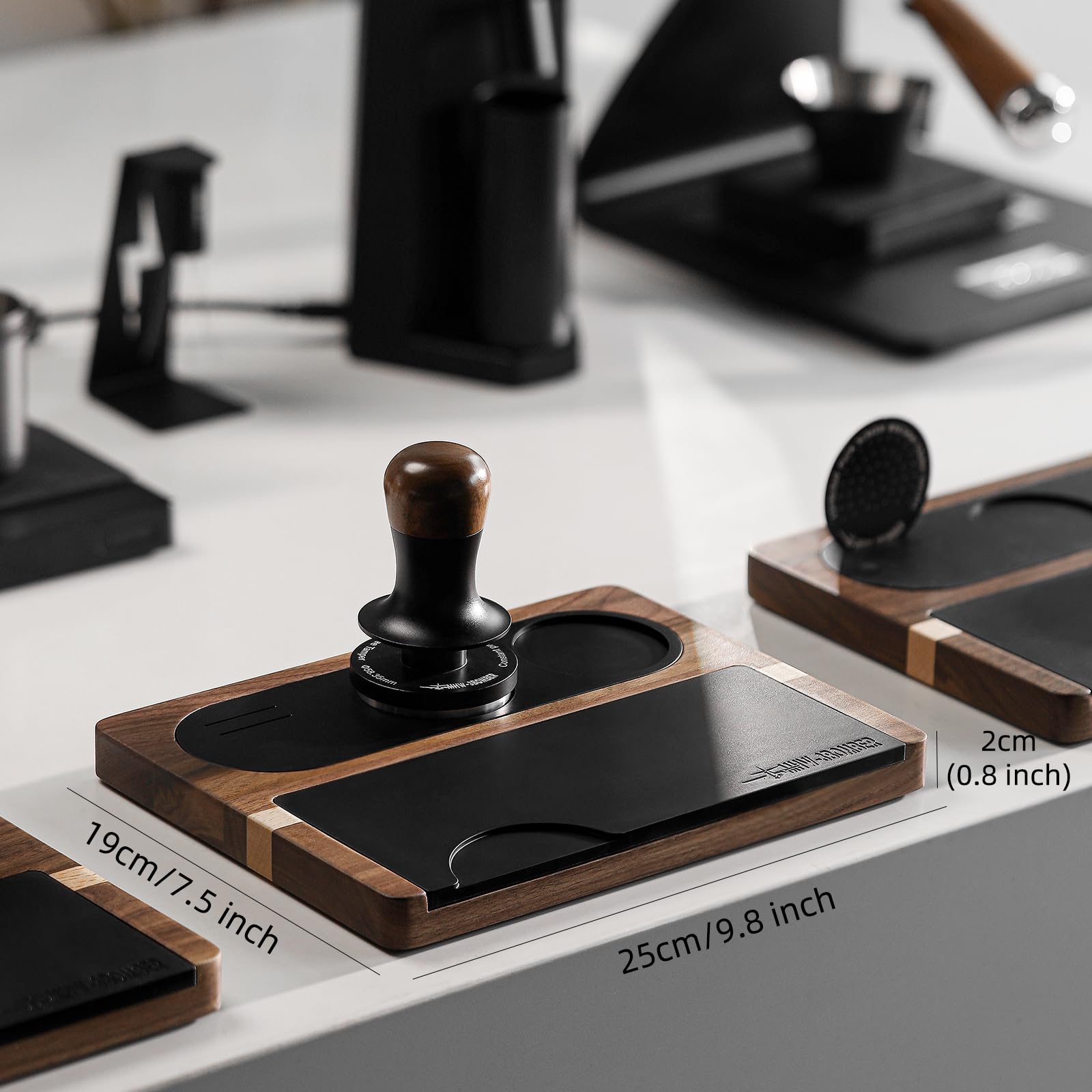 MHW-3BOMBER Espresso Tamping Station 51-58mm Espresso Accessories Station Tamper Holder Station Detachable Silicone Coffee Tamper Mat TS5151 - Image 5