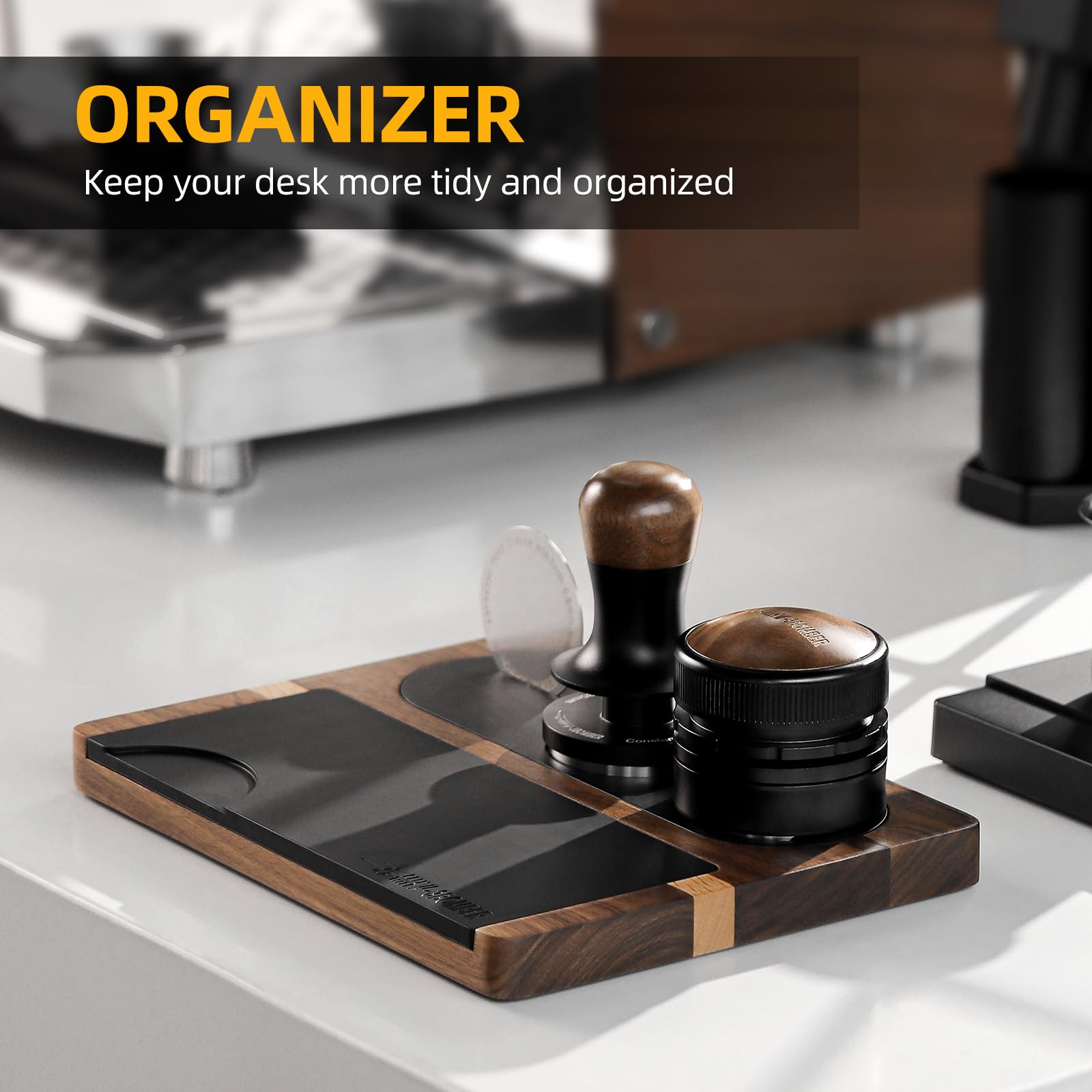 MHW-3BOMBER Espresso Tamping Station 51-58mm Espresso Accessories Station Tamper Holder Station Detachable Silicone Coffee Tamper Mat TS5151 - Image 6